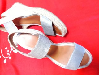 Sandali Casteller Tg 38 Beige/Argento