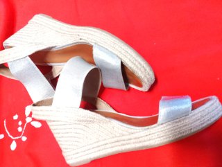 Sandali Casteller Tg 38 Beige/Argento