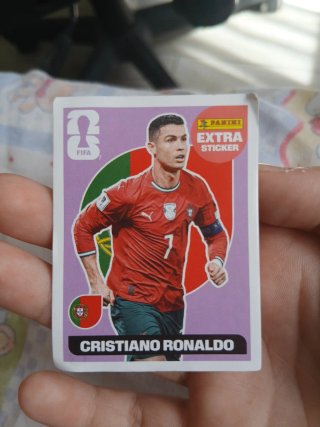 Cromo Cristiano Ronaldo Extra estiker panini
