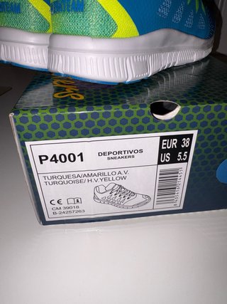 Zapatillas WORKTEAM Azul y amarillo