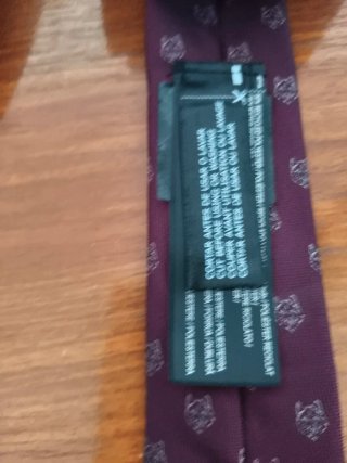 Corbata Mango Morada con Dibujos