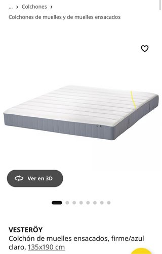 Colchón IKEA Vesteröy 135x190
