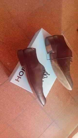 Zapatos de cordones negros talla grande