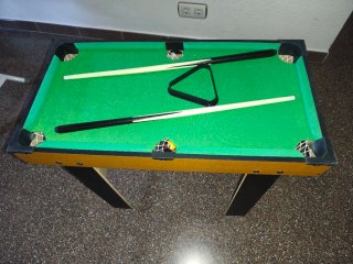 Futbolín, billar y ping pong 3 en 1