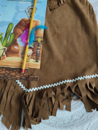 DISFRAZ DE INDIA CON ACCESORIO