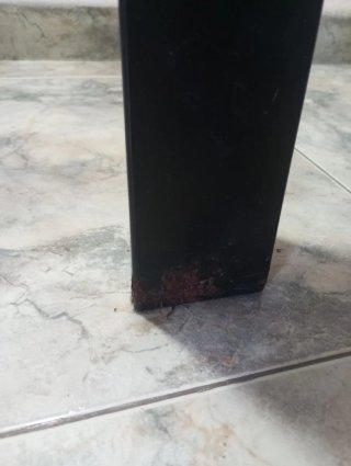 Mesa de comedor moderna cristal y metal