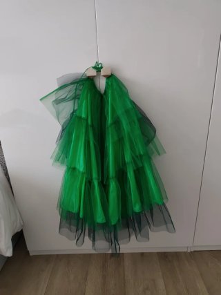 Disfraz disfraz verde superheroína o pájaro