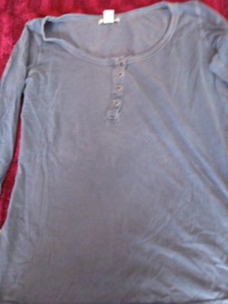 Camiseta manga larga azul