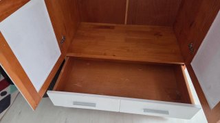 Armario blanco madera 91x50x194 pintado en blan