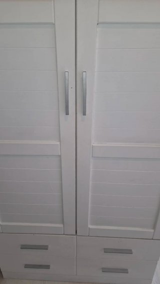 Armario blanco madera 91x50x194 pintado en blan