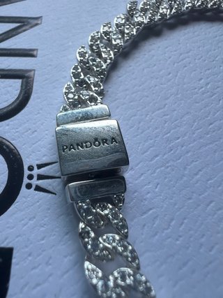 Pulsera Pandora Cadena Cubana 18cm