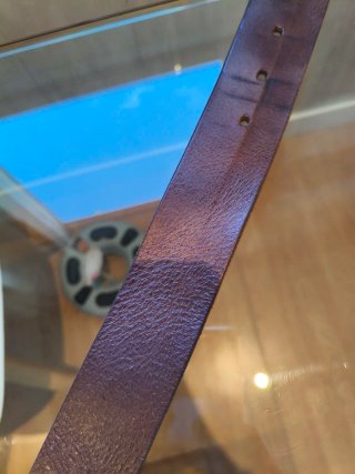 Cinturón G-Star Raw de piel marrón oscuro