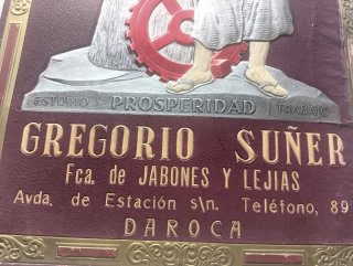 Cartel  antiguo de Lejías