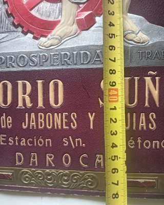 Cartel  antiguo de Lejías
