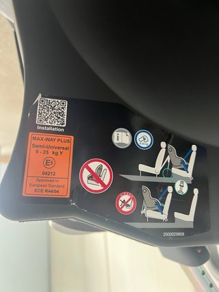 Silla coche Britax Römer contramarcha