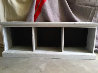 Mueble recibidor 3 cubos
