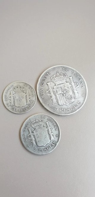 Monedas de Plata Alfonso XII y XIII