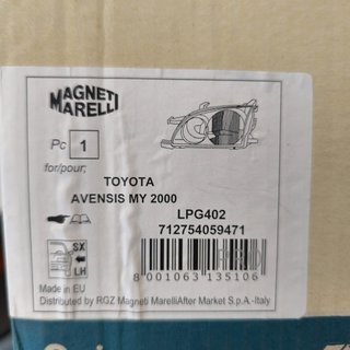 FARO IZQUIERDO TOYOTA AVENSIS NUEVO LPG402