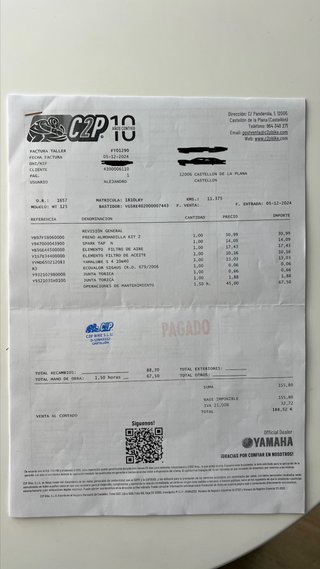Yamaha MT-125 Negra