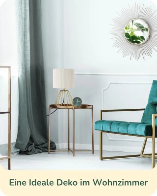 Lámpara de Mesa EDISHINE Dorada y Blanca