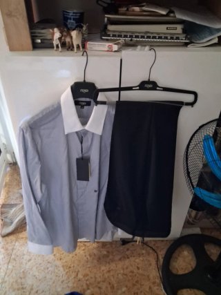 Completo Fendi: Camicia, Pantalone e Scarpe uomo