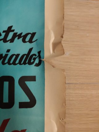 Póster antiguo publicitario  Aspaime gran tamaño