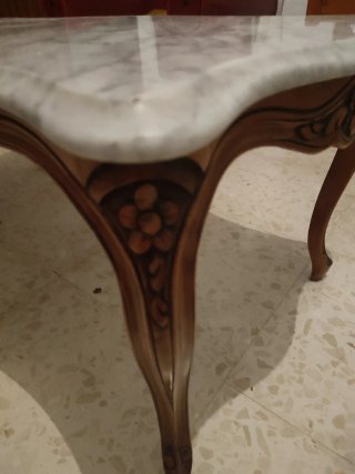 Mesa baja mármol estilo Luis XV
