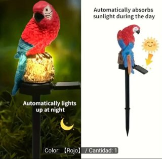 Lámpara Solar Loro Nuevo