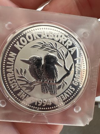 Moneda Plata 1 OZ Kookaburra 1994