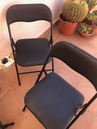 Sillas Plegables Negras (Set de 4)