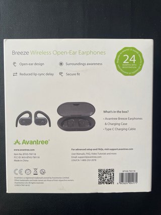 Auriculares Avantree Breeze Negros