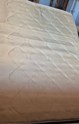 Sofá Cama Beige-amarillo con Somier y Colchón