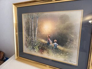 Cuadro Pintura Óleo Paisaje Marino
