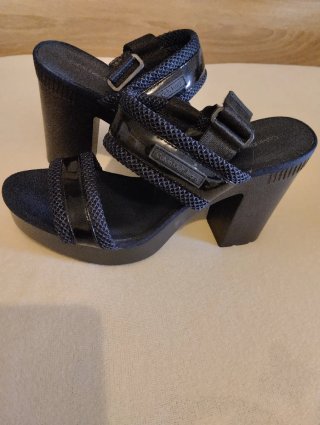 Sandalias Calvin Klein Jeans Negras Mujer Azul mar