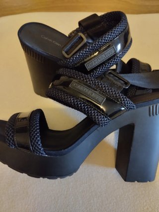 Sandalias Calvin Klein Jeans Negras Mujer Azul mar