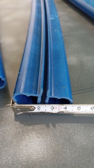 Perfiles PVC Piscina Elevada Azul
