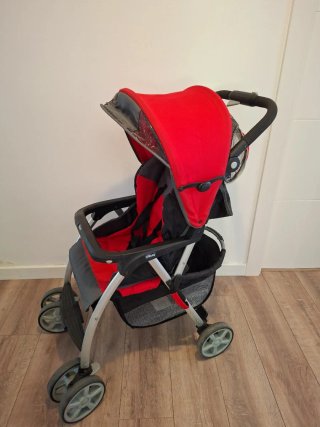 Carrito Bebé Chicco Rojo y Negro