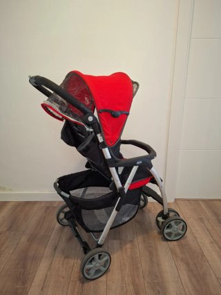 Carrito Bebé Chicco Rojo y Negro