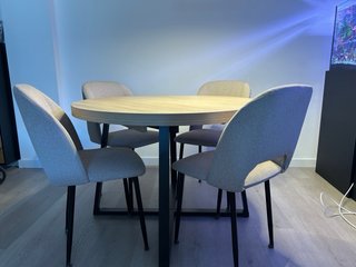 Mesa extensible madera y metal