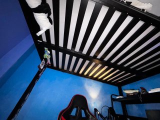 Litera Matrimonio IKEA Negra,solo estructura.