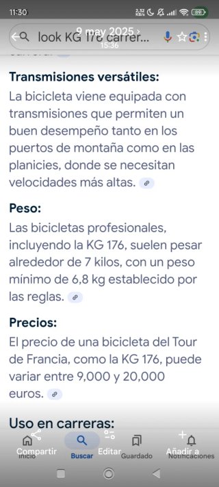 Bicicleta Look KG176 Carbono