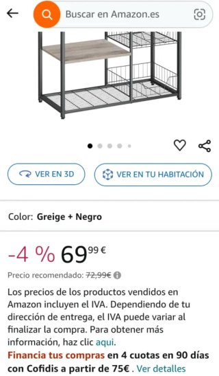 Mueble auxiliar cocina