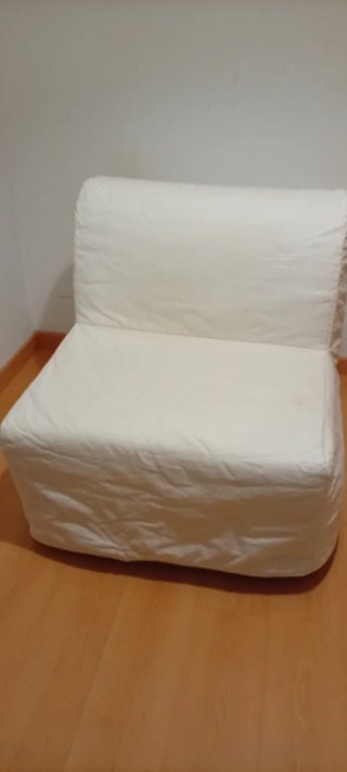Sillón Cama IKEA funda crema