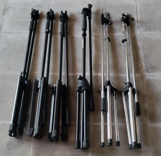 Lote 6 pies de micrófono