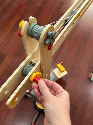 Grúa de juguete de madera Janod