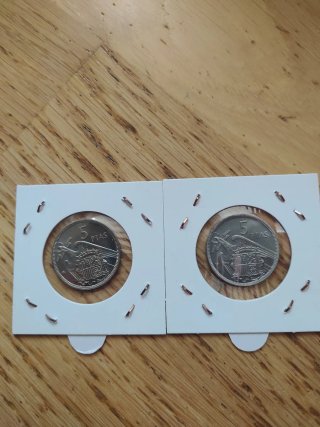 Monedas 5 Pesetas 1973 y 1974