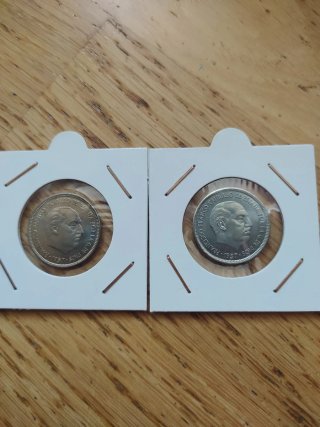 Monedas 5 Pesetas 1973 y 1974