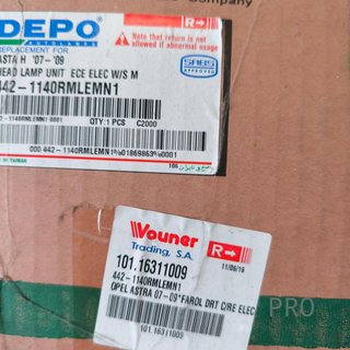 FARO DERECHO OPEL ASTRA NUEVO 10116311009