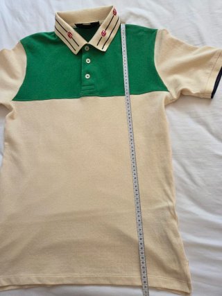 Polo Gucci Verde y Beige