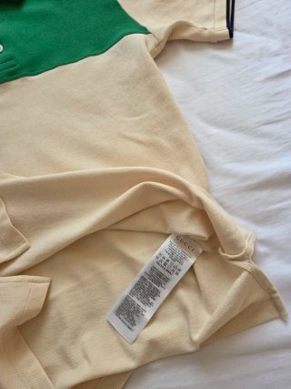 Polo Gucci Verde y Beige